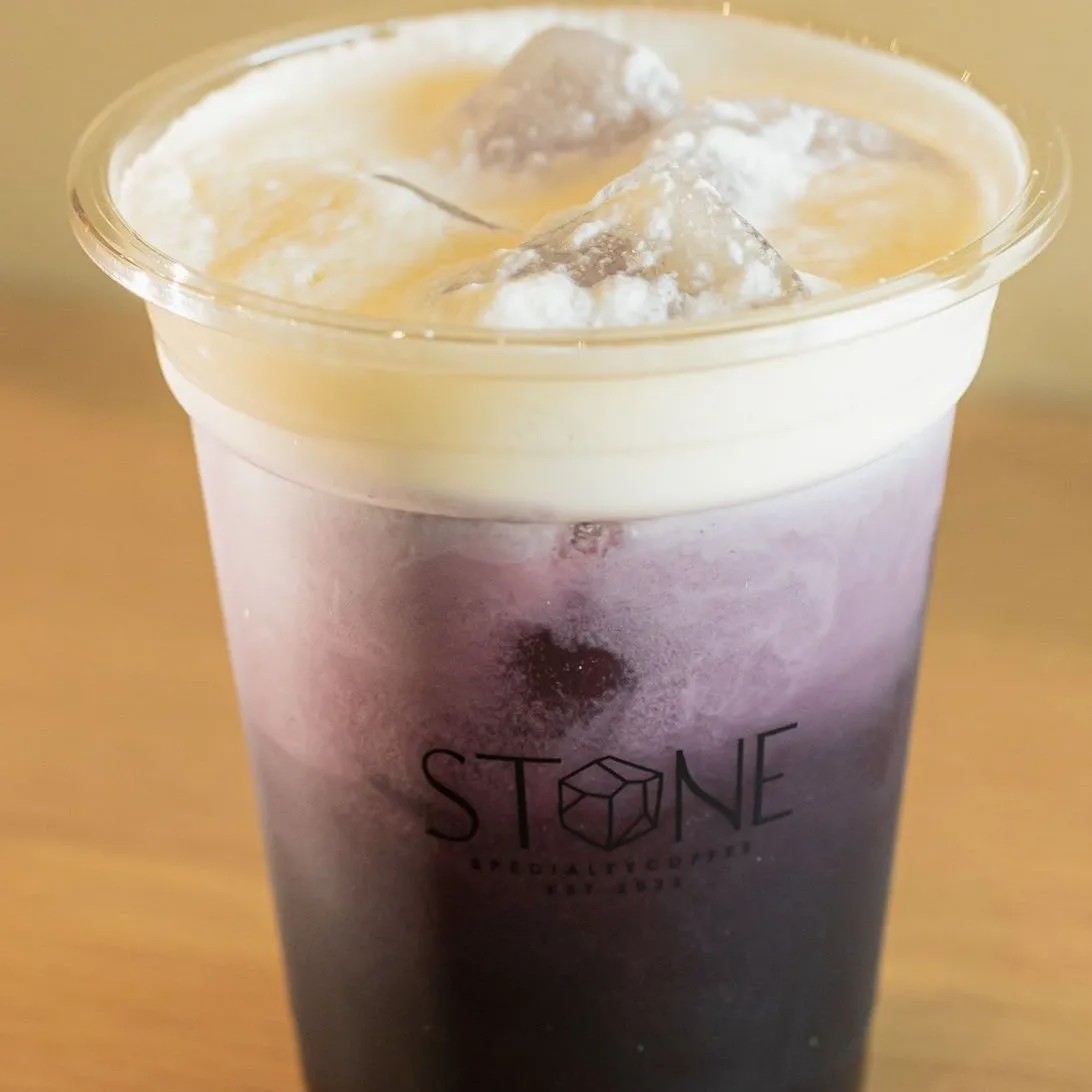 Menu purple cloud drink